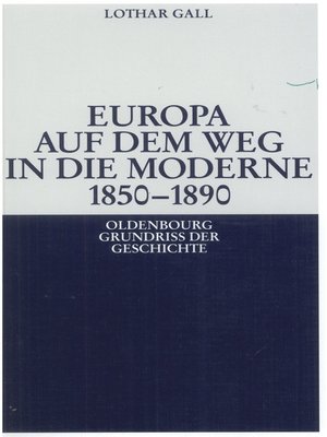 cover image of Europa auf dem Weg in die Moderne 1850-1890